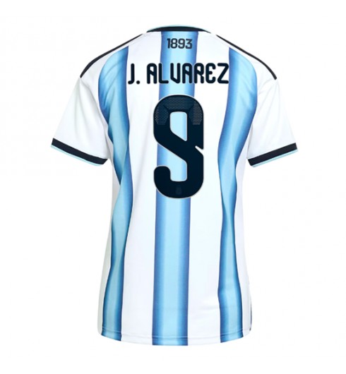 Argentina Julian Alvarez #9 Domácí Dres pro Dámské MS 2026 Krátký Rukáv Argentina Julian Alvarez #9 Domácí Dres pro Dámské MS 2026 Krátký Rukáv